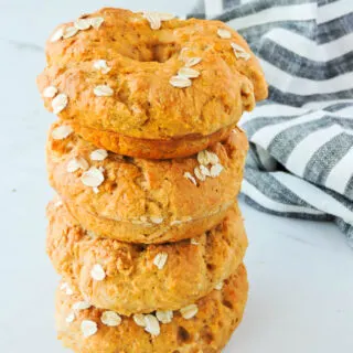 Healthy Easy Pumpkin Spice Bagels