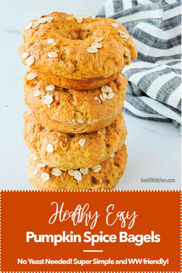 Healthy Easy Pumpkin Spice Bagels