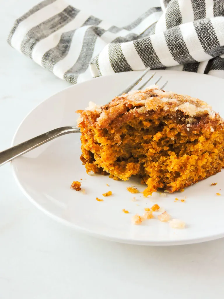 Pumpkin Coffee Cake with Brown Sugar Swirl