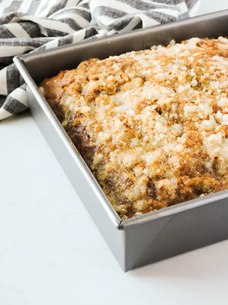 Pumpkin Coffee Cake with Brown Sugar Swirl