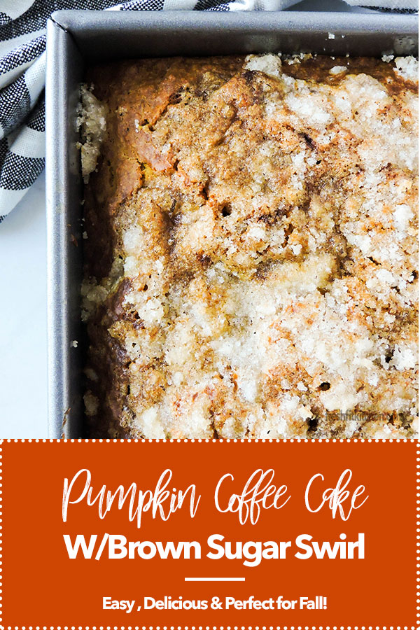 Pumpkin Coffee Cake with Brown Sugar Swirl