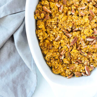 Pumpkin Pecan Baked Oatmeal