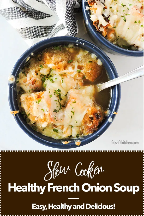 Slow Cooker Healthy French Onion Soup