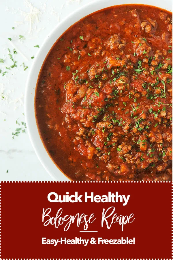 Quick Healthy Bolognese