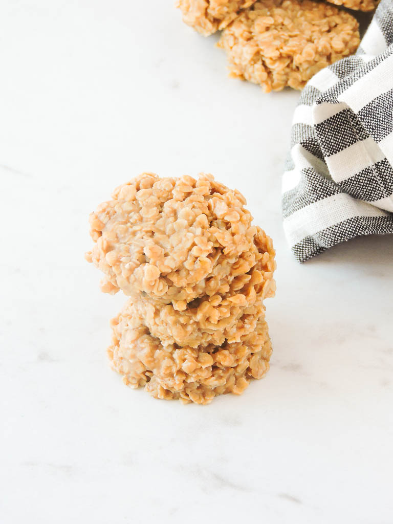 No Bake Peanut Butter Cookies