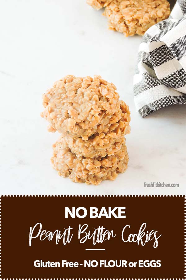 No Bake Peanut Butter Cookies