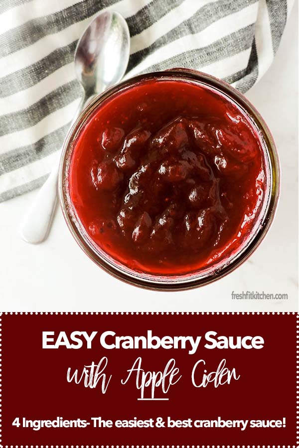 Cranberry Sauce with Apple Cider