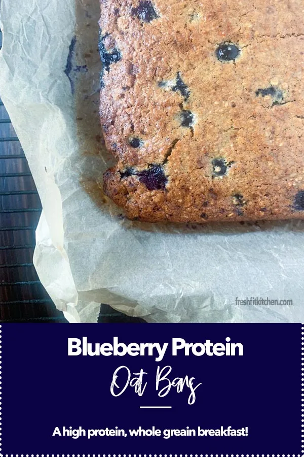 Blueberry Protein Oat Bars