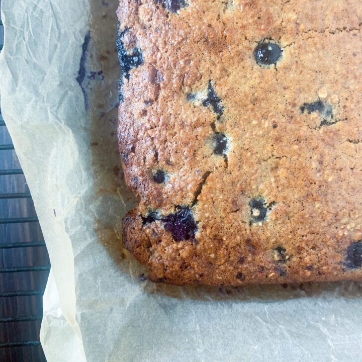 Blueberry Protein Oat Bars