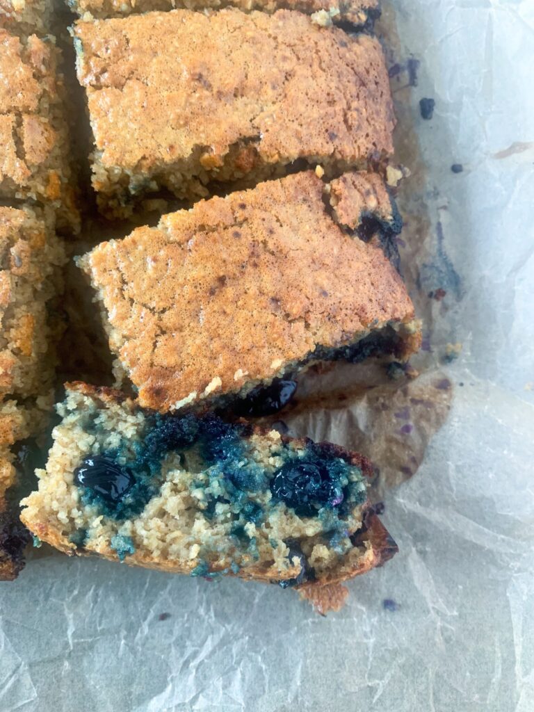 Blueberry Protein Oat Bars