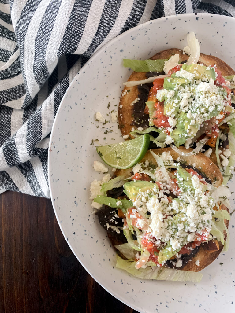 Easiest Sweet Potato Black Bean Tostadas