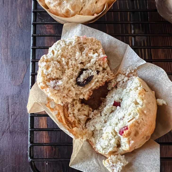 Banana Nut Muffins with Granola