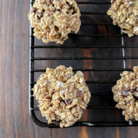 Gluten Free Oatmeal Chocolate Chip Cookies