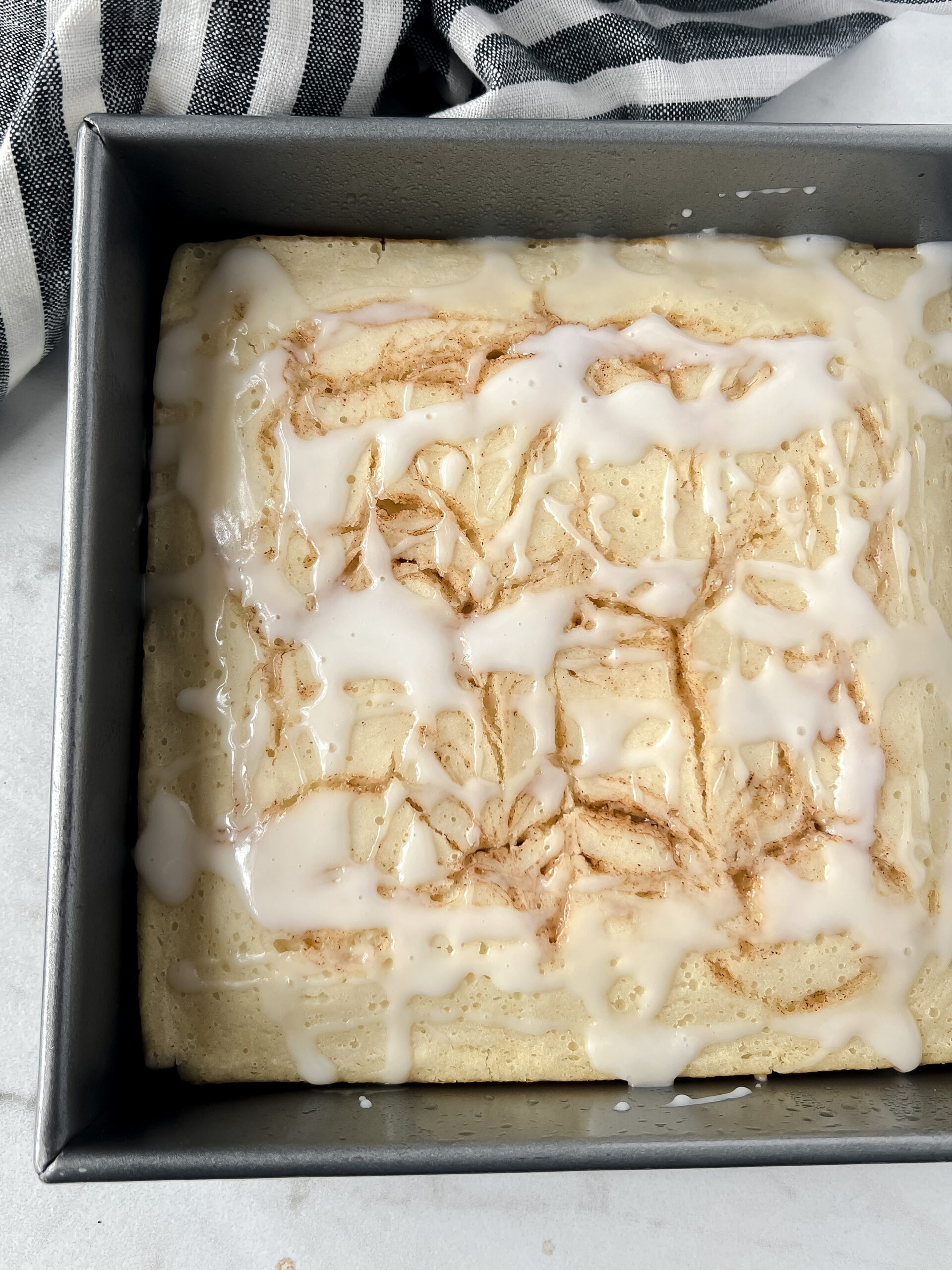 Sheet Pan Cinnamon Roll Cake