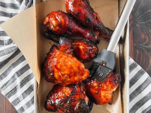 Easy Bone in Grilled BBQ Chicken Thighs Recipe