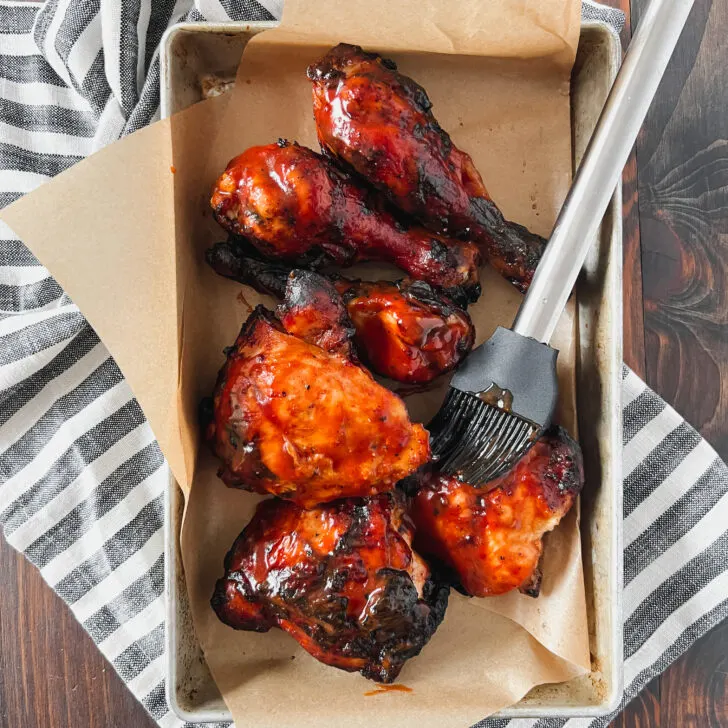Easy Bone in Grilled BBQ Chicken Thighs Recipe Fresh Fit Kitchen