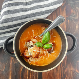 Healthy Homemade Creamy Tomato Basil Soup Recipe