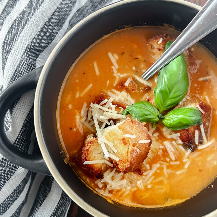 Healthy Homemade Creamy Tomato Basil Soup Recipe