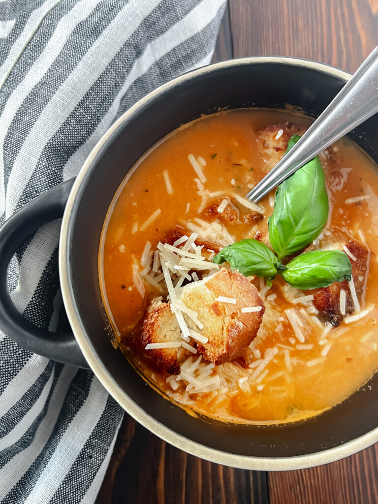 Healthy Homemade Creamy Tomato Basil Soup Recipe