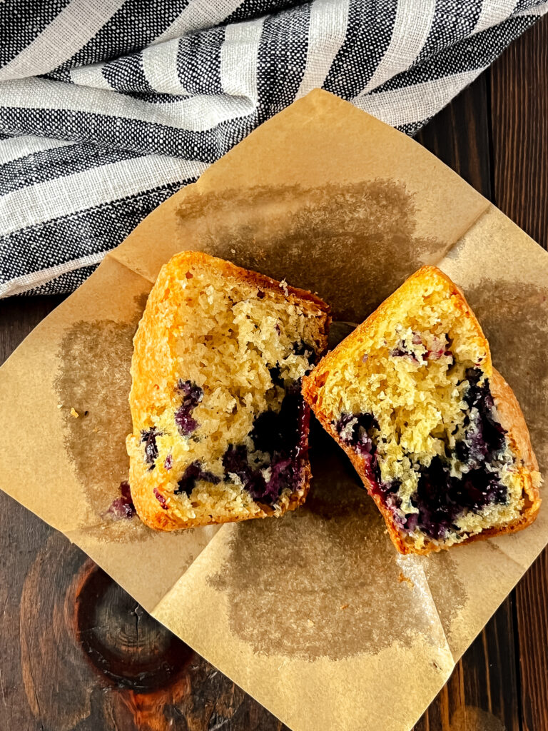 Low Fat High Protein Healthy Blueberry Muffins