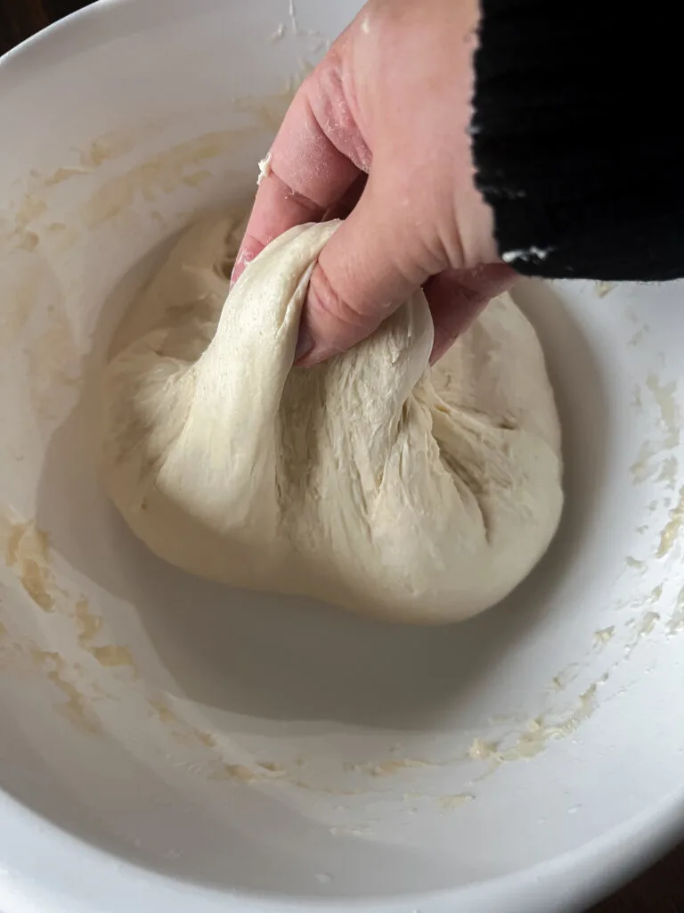 Dutch Oven Sourdough Bread-Stretch and Folds