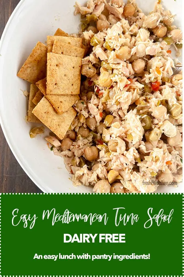 Easy Healthy Mediterranean Tuna Salad (Dairy Free)