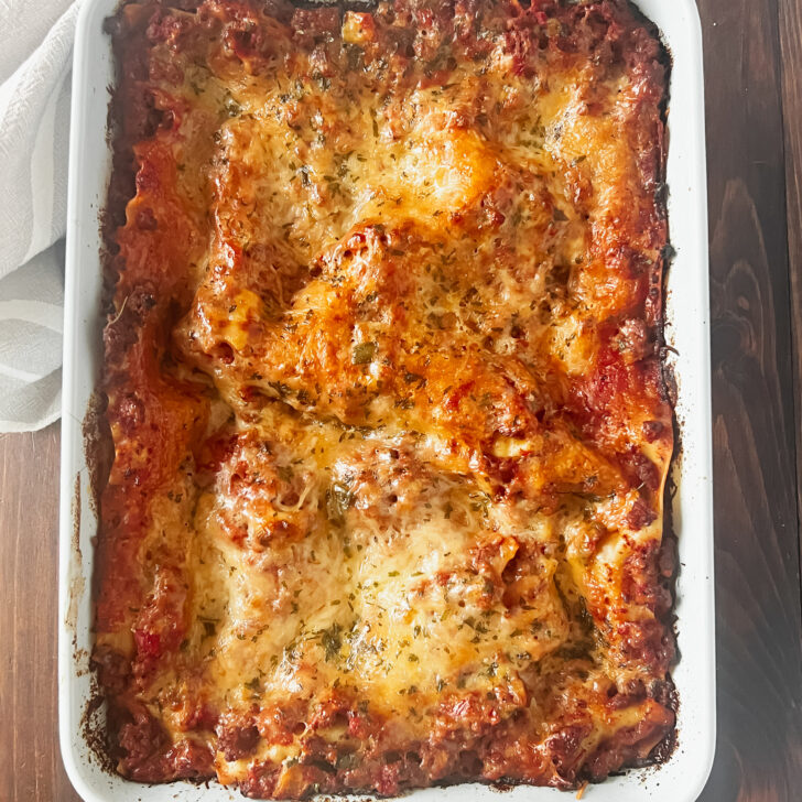 Easy Lasagna recipe with No Ricotta and No Cottage Cheese - Fresh Fit ...