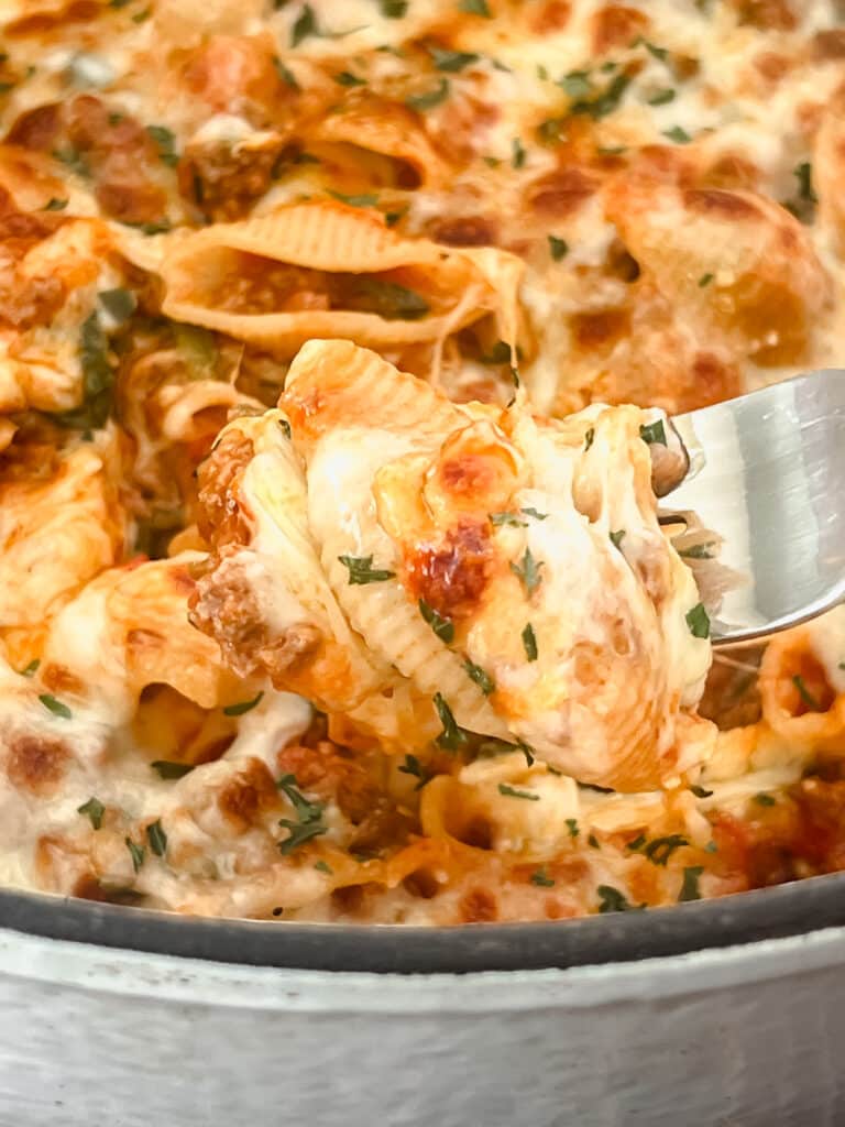 One Pan Beefy Pasta Bake Bite